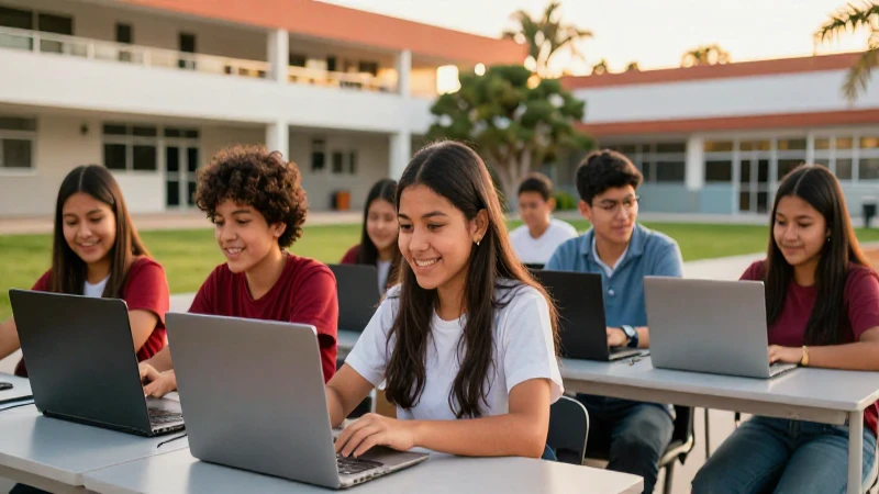 Estudiantes mexicanos con oportunidades y progreso