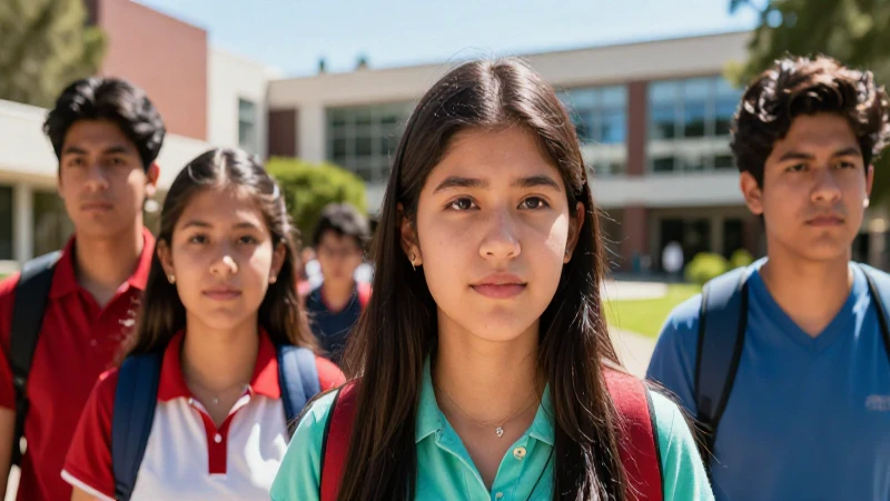 Retrato vibrante de estudiante mexicano universitario