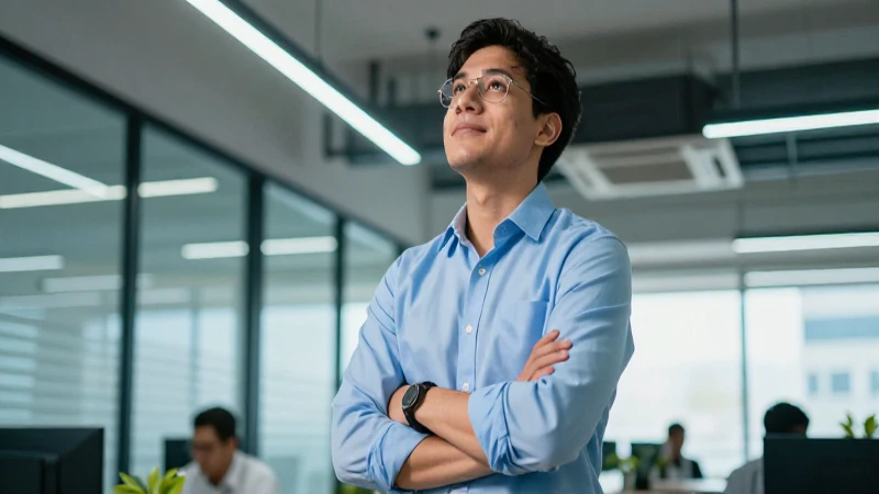 Joven profesional mexicano con crecimiento dinámico