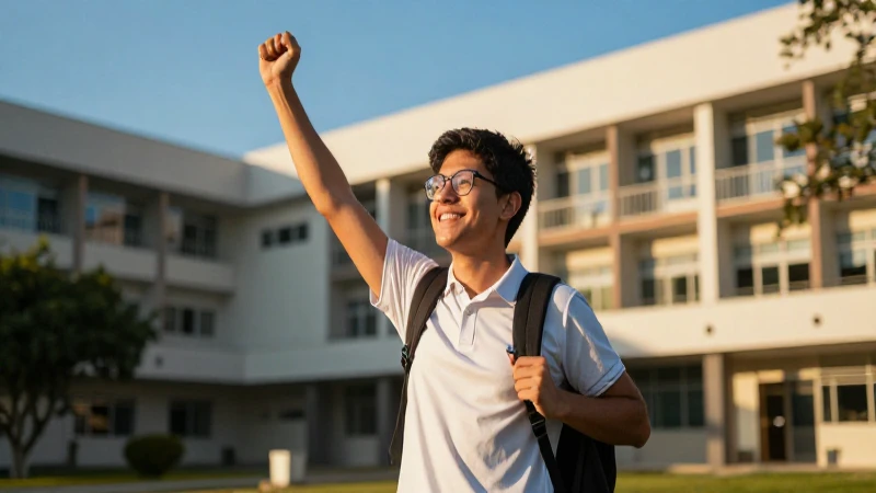 Retrato profesional de estudiante mexicano exitoso