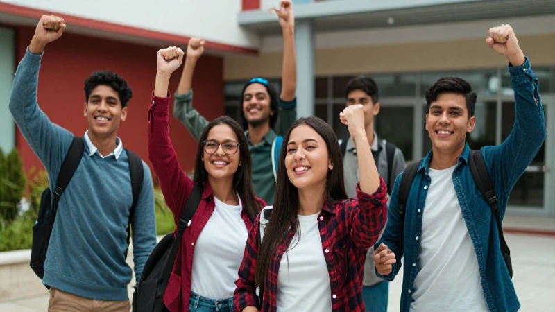 Jóvenes mexicanos celebran el éxito académico