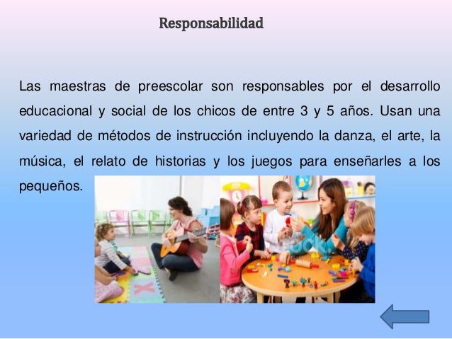 ¿Cuál es el nombre de la carrera para ser maestra de kínder?