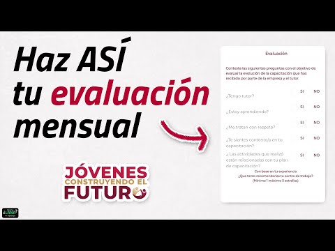 cual es el proceso de evaluacion en jovenes construyendo el futuro