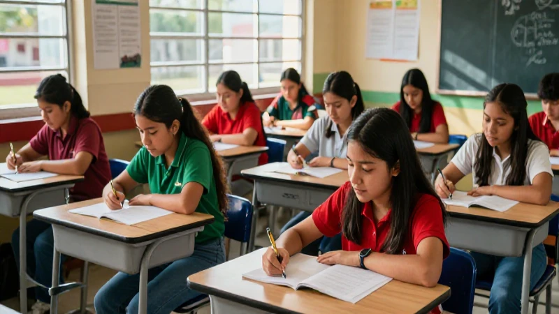 Promedio de alumnos en clase
