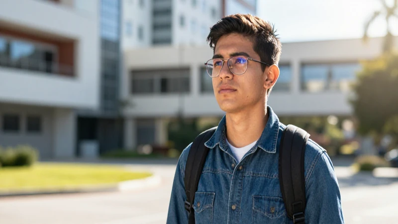 Estudiante mexicano listo para el éxito
