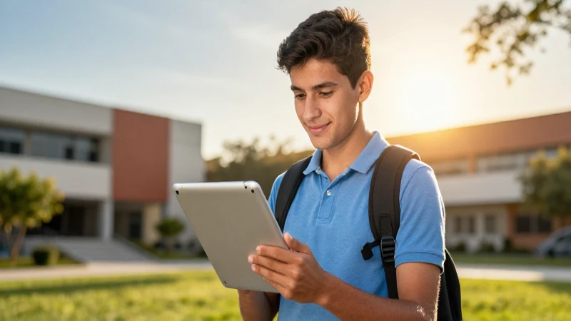 Beca Jóvenes Escribiendo el Futuro: Descubre sus Beneficios 9 Joven mexicano estudia en moderno campus