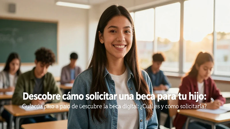 Estudiante sonriente: Aprende sobre becas