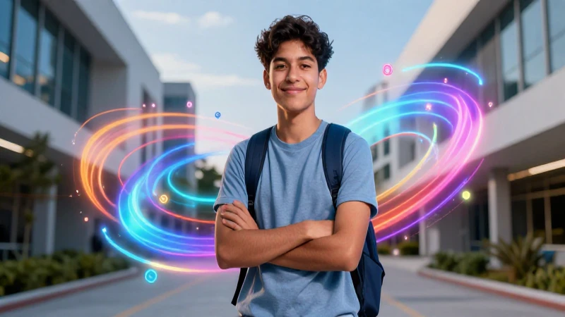 Joven estudiante mexicano con un futuro brillante
