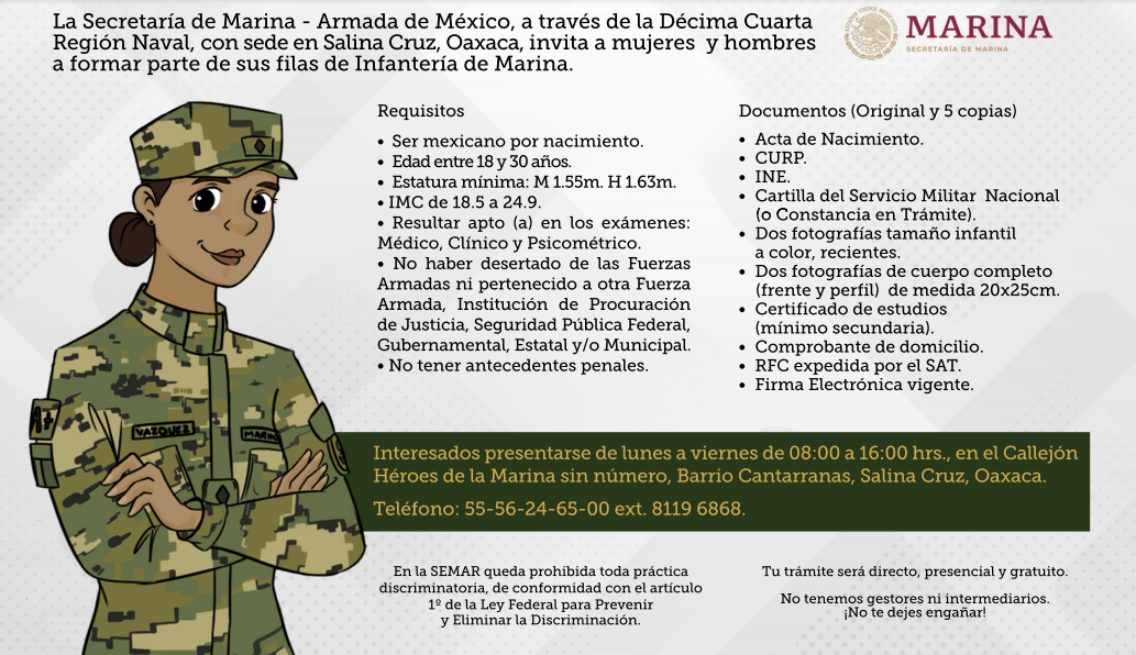 cuales son las fechas de la convocatoria naval actual