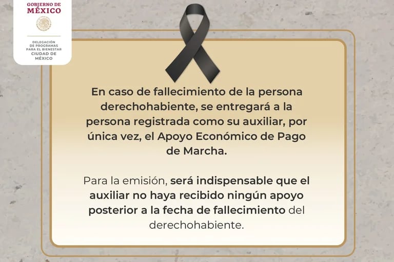 cuales son los requisitos para el pago de la marcha bienestar