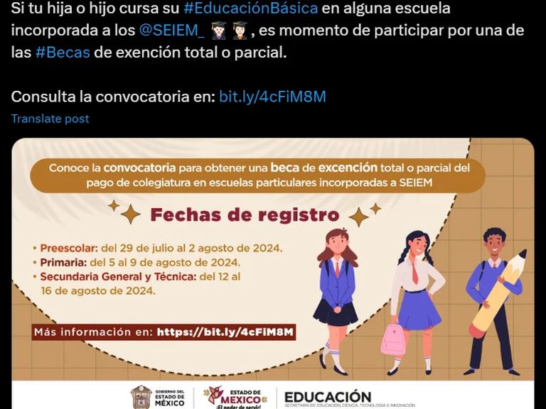 cuales son los requisitos para obtener becas en escuelas particulares en el estado de