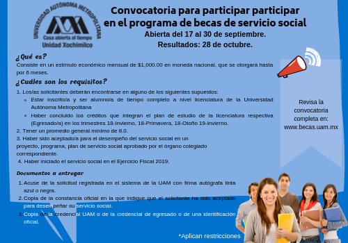 cuales son los resultados de la convocatoria de becas uam