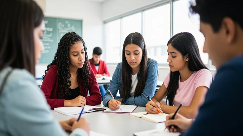 Estudiantes mexicanos colaboran en aula moderna