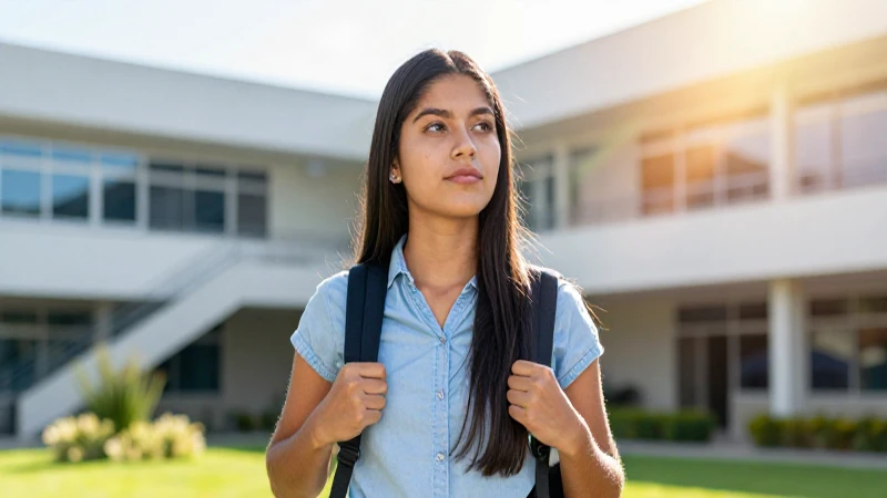 Estudiante mexicano moderno con enfoque vibrante
