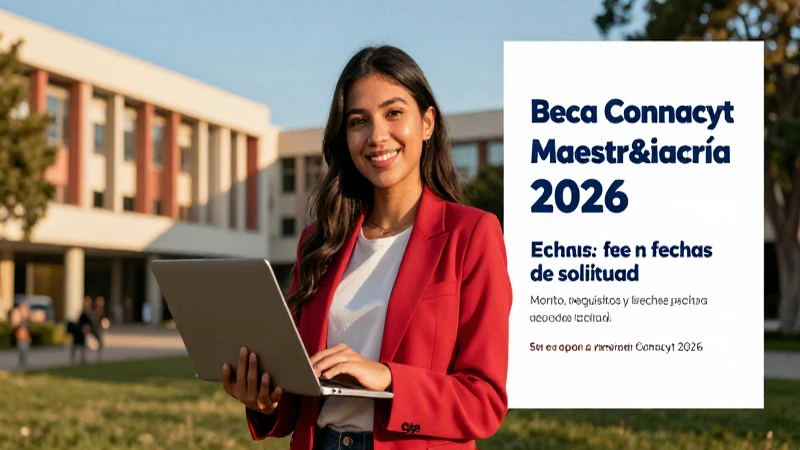 Información clave sobre la beca CONACYT 2026