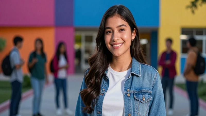 Retrato profesional de estudiante mexicano sonriente