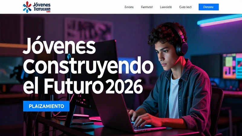 Accede ahora a la plataforma Jóvenes Construyendo el Futuro 2026