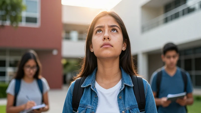 Estudiante mexicano enfocado en el éxito