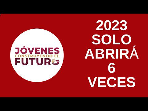 Cuándo se cierra la Plataforma de Jóvenes Construyendo el Futuro 2023