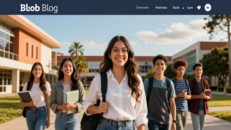 Estudiante mexicano sonriente en campus vibrante