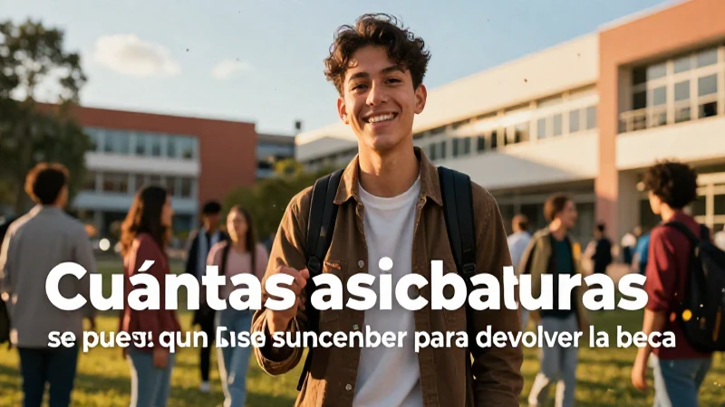 Suspensión de materias implica pérdida de beca