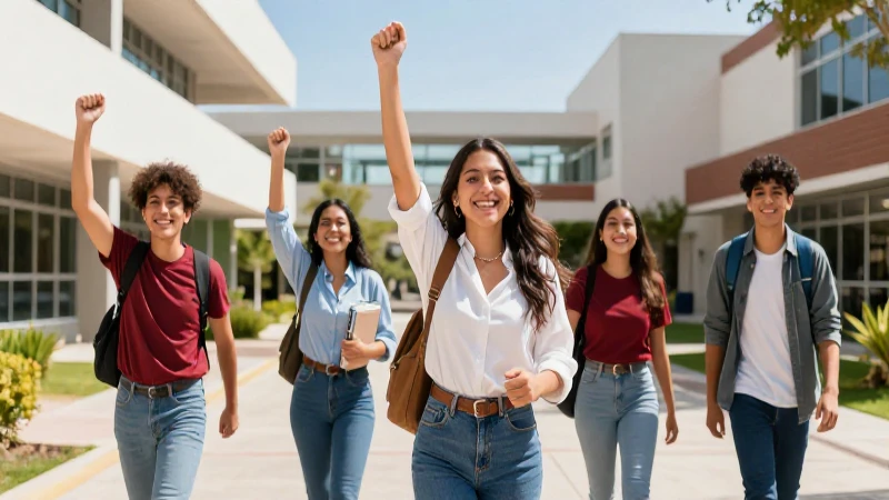 Estudiantes mexicanos logran éxito en campus vibrante
