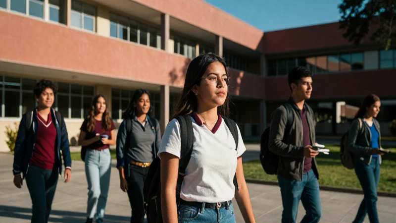 Estudiantes mexicanos universitarios, éxito académico vibrante
