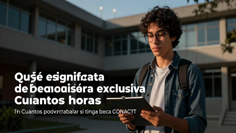 Ser estudiante exitoso con beca