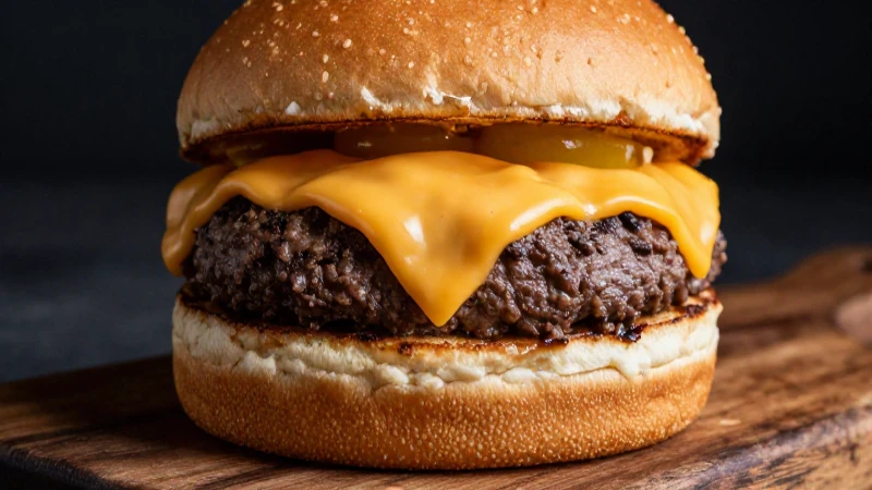   Burger gourmet perfecta en fotografía profesional