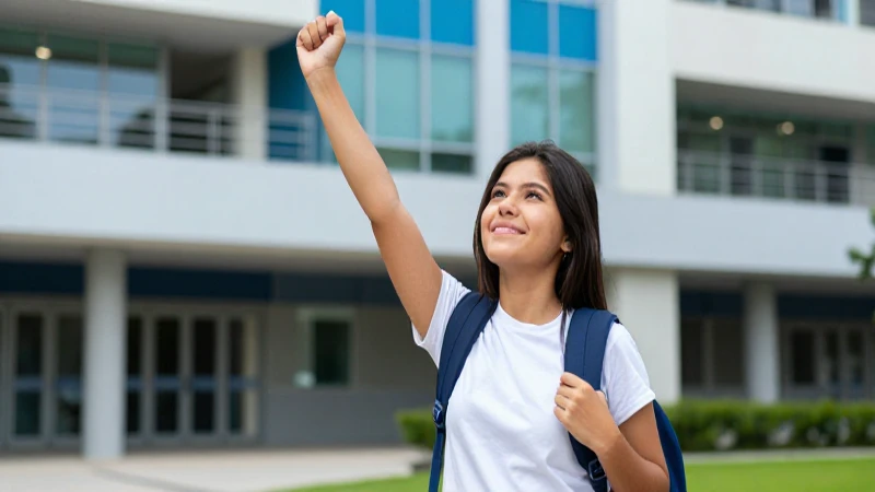 Éxito estudiantil mexicano en campus vibrante