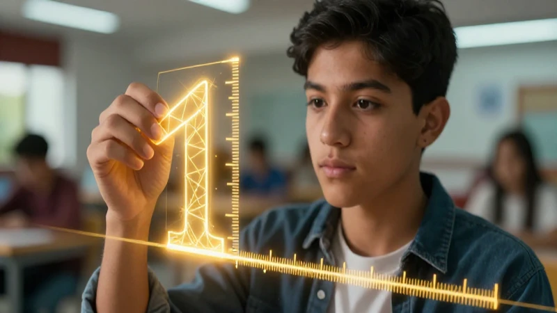 Joven mexicano midiendo con líneas doradas dramáticas