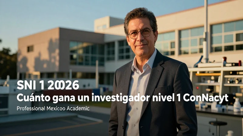 Sueldo de investigador SNI 1 Conacyt 2026