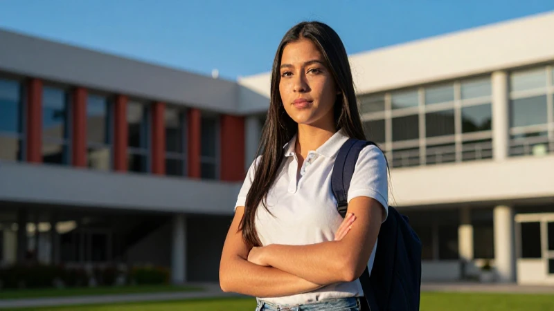 Retrato cinematográfico de joven universitario mexicano