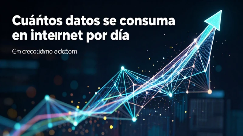 El consumo de datos en Internet crece exponencialmente
