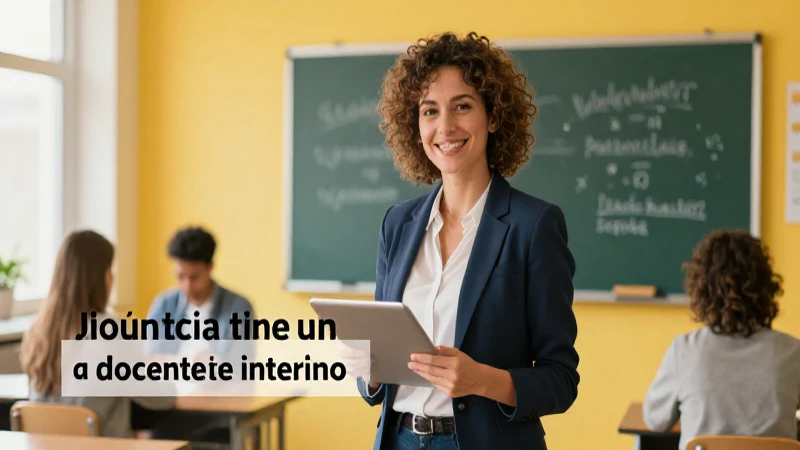 Licencia de docente interino en España
