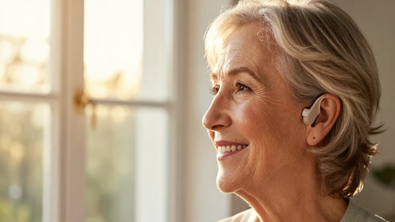 Sonrisa senior iluminada por la luz dorada