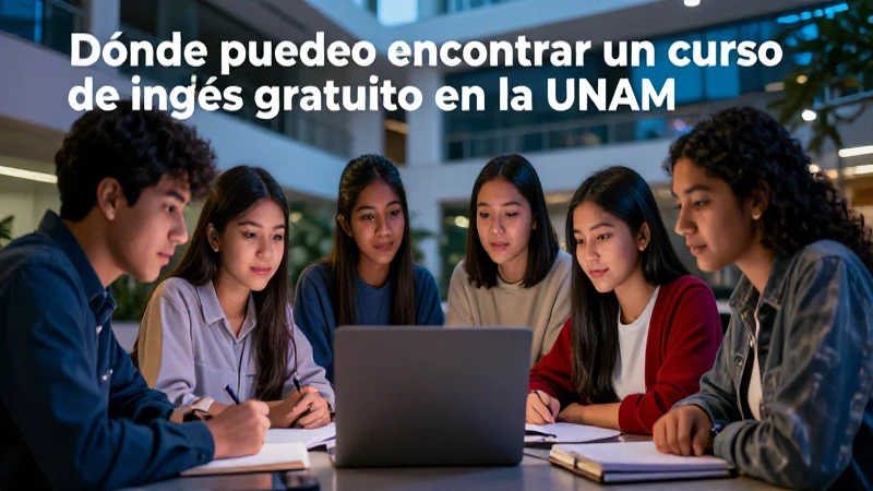 Estudiantes mexicanos colaboran aprendiendo inglés en la UNAM