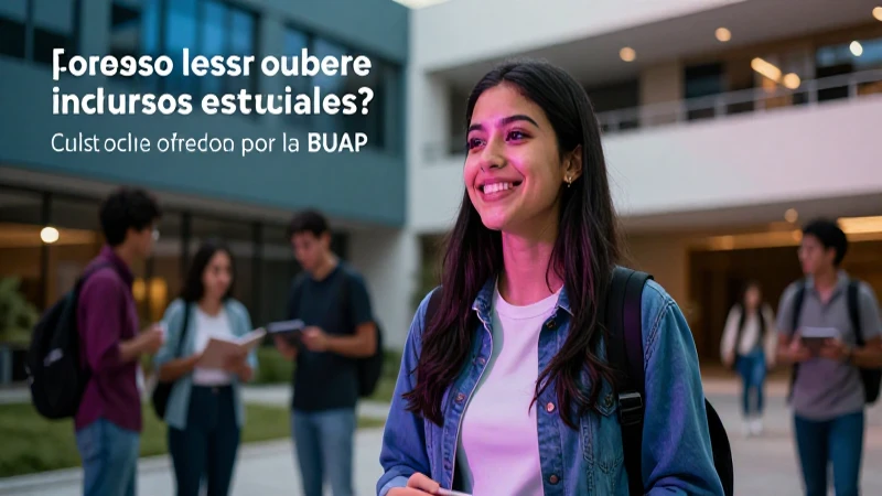 Inscríbete ahora a los cursos estacionales de la BUAP