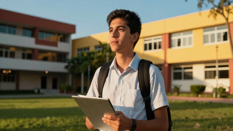 Joven mexicano con oportunidad en campus dorado