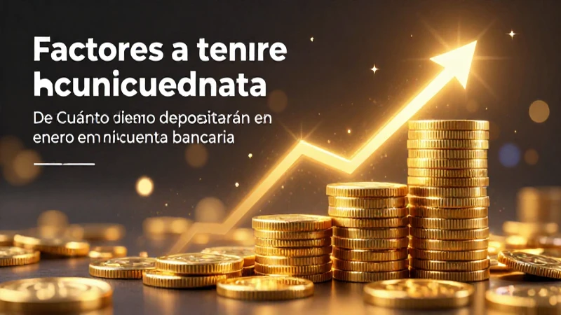 Factores del depósito bancario de enero