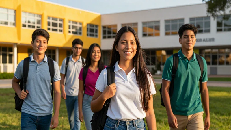 Estudiantes mexicanos aspirando a un futuro brillante