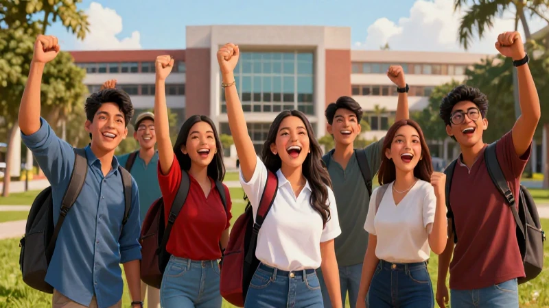 Estudiantes mexicanos celebran éxito universitario