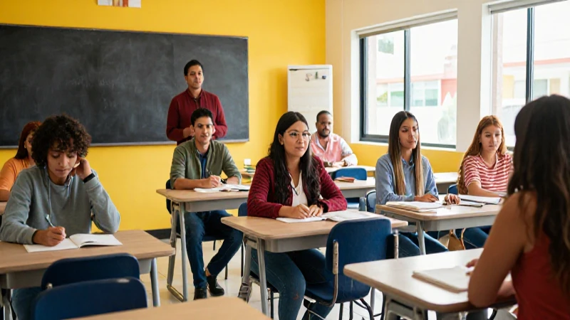 Educadores mexicanos en aulas vibrantes y modernas
