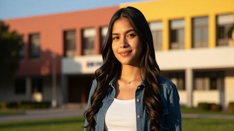Estudiante mexicano exitoso en campus dorado