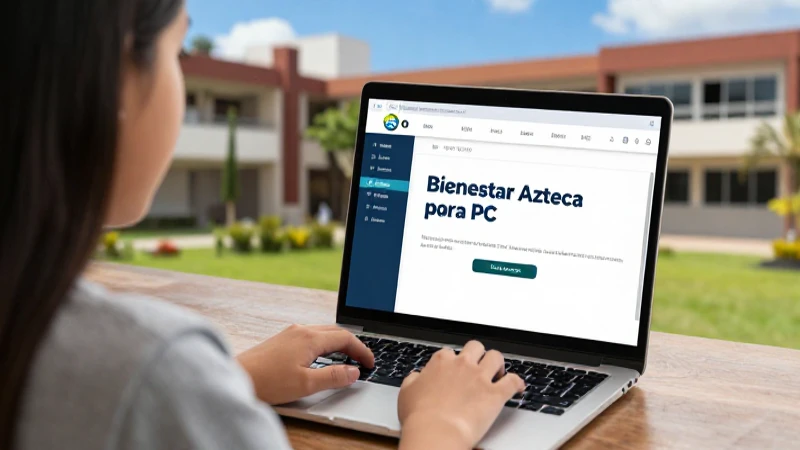 Configuración inicial de Bienestar Azteca en PC