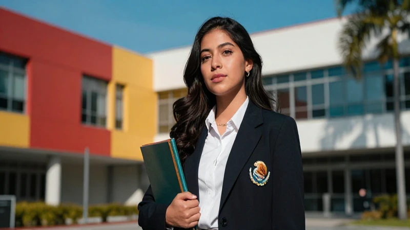 Joven mexicano orgulloso con logros académicos