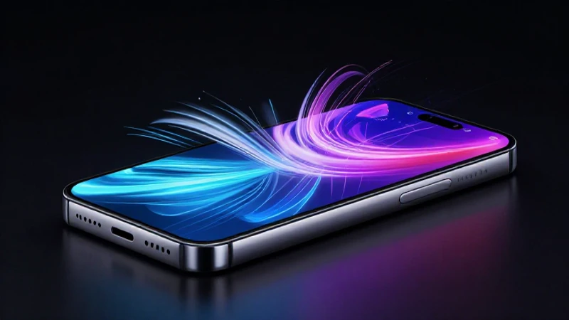 Smartphone moderno con concepto tecnológico