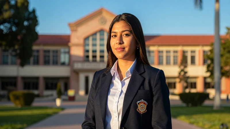 Joven estudiante mexicana busca éxito en su campus