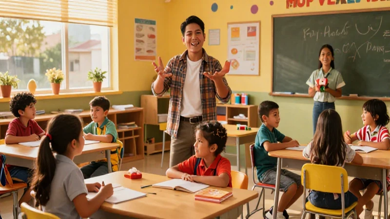 Estudiantes mexicanos celebrando el éxito escolar