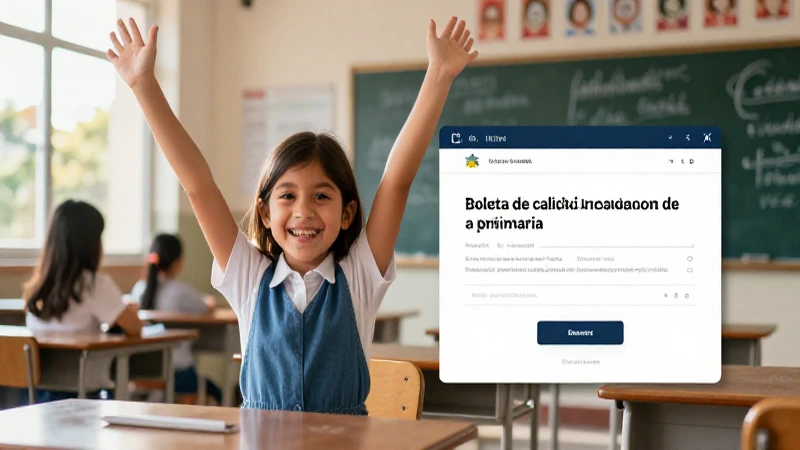 Descargar la boleta de primaria iniciando sesión